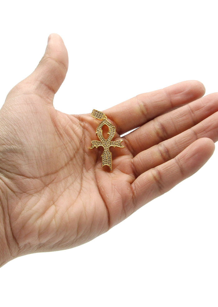 Mens Gold Plated Cross Pendant | 5.4 Grams