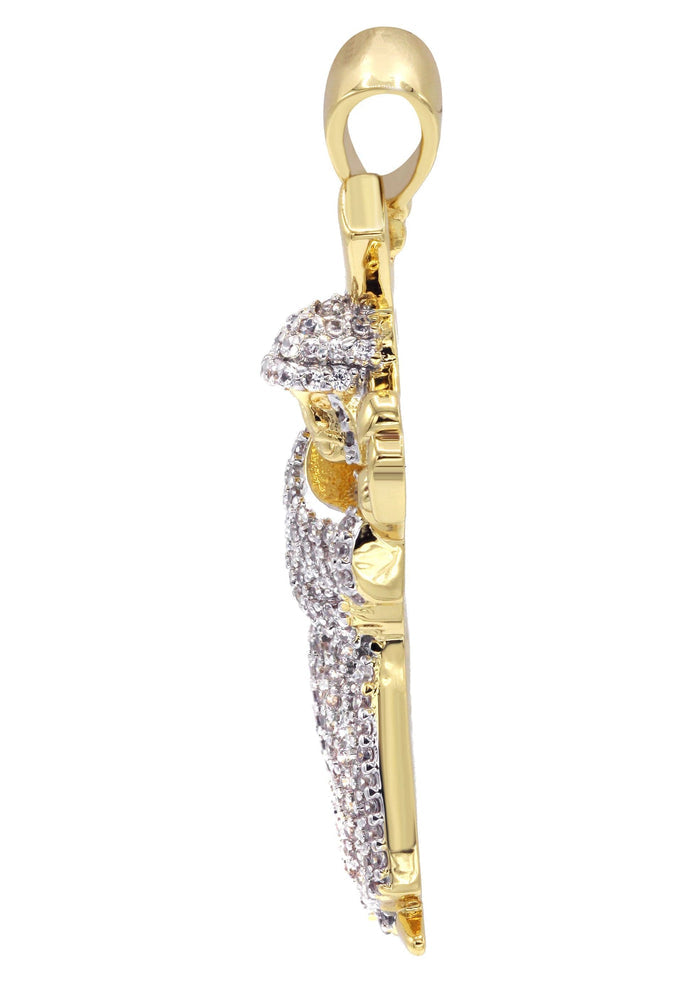 Mens Gold Plated Cross Pendant | 6.4 Grams
