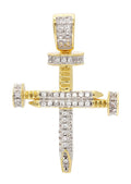 Mens Gold Plated Cross Pendant | 7 Grams