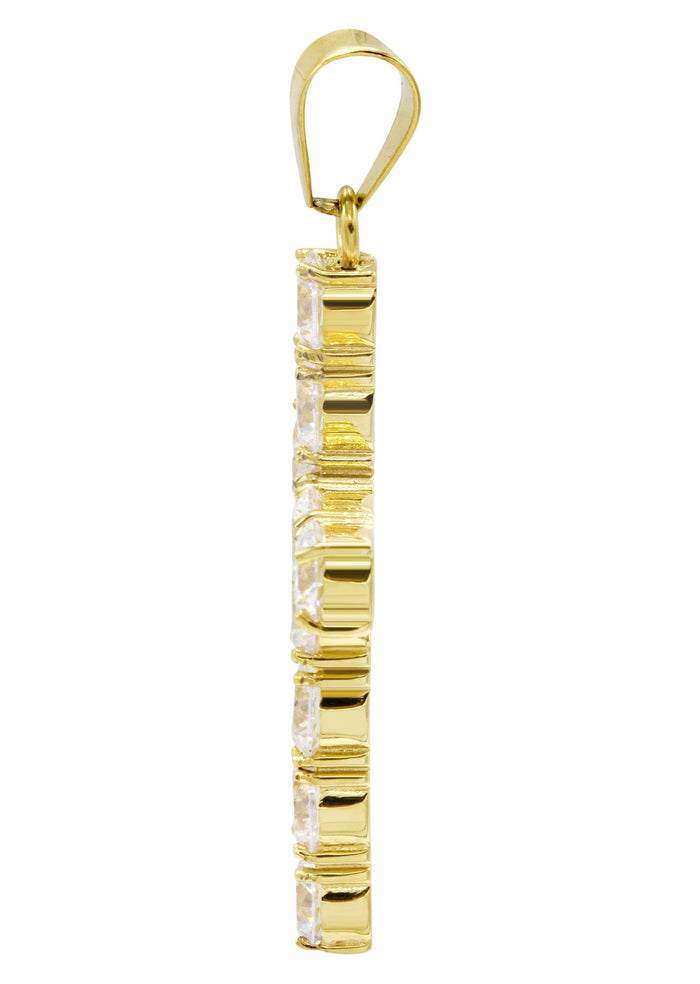 Mens Gold Plated Cross Pendant | 8 Grams