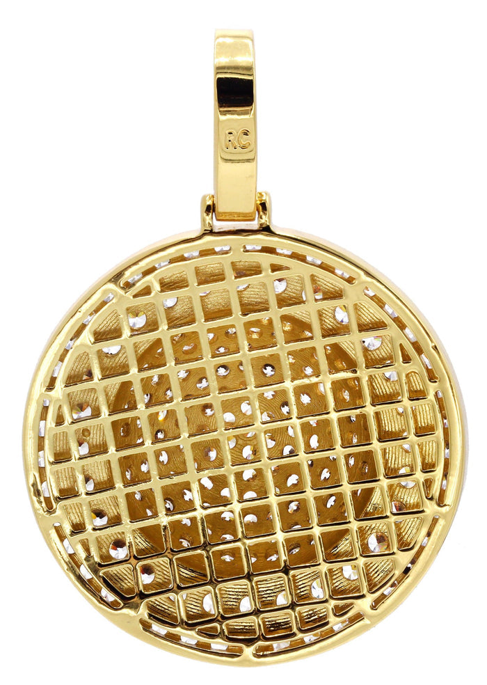 Mens Gold Plated Dog Tag Pendant | 22.3 Grams