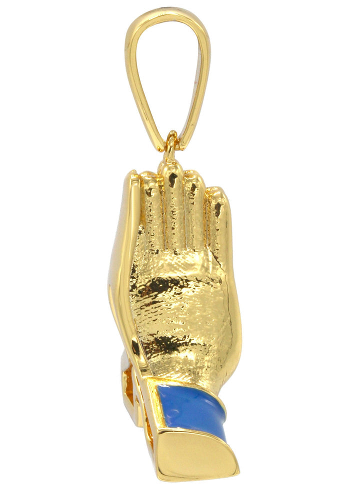 Mens Gold Plated Emoji Pendant | 14.2 Grams