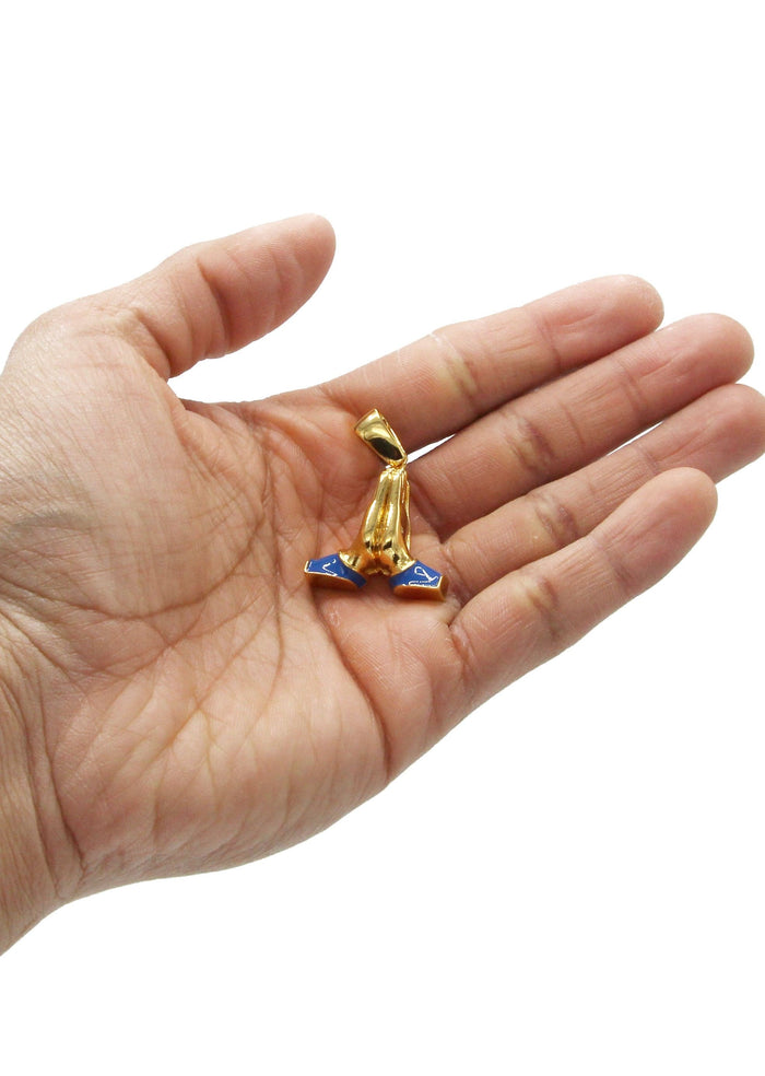 Mens Gold Plated Emoji Pendant | 14.2 Grams