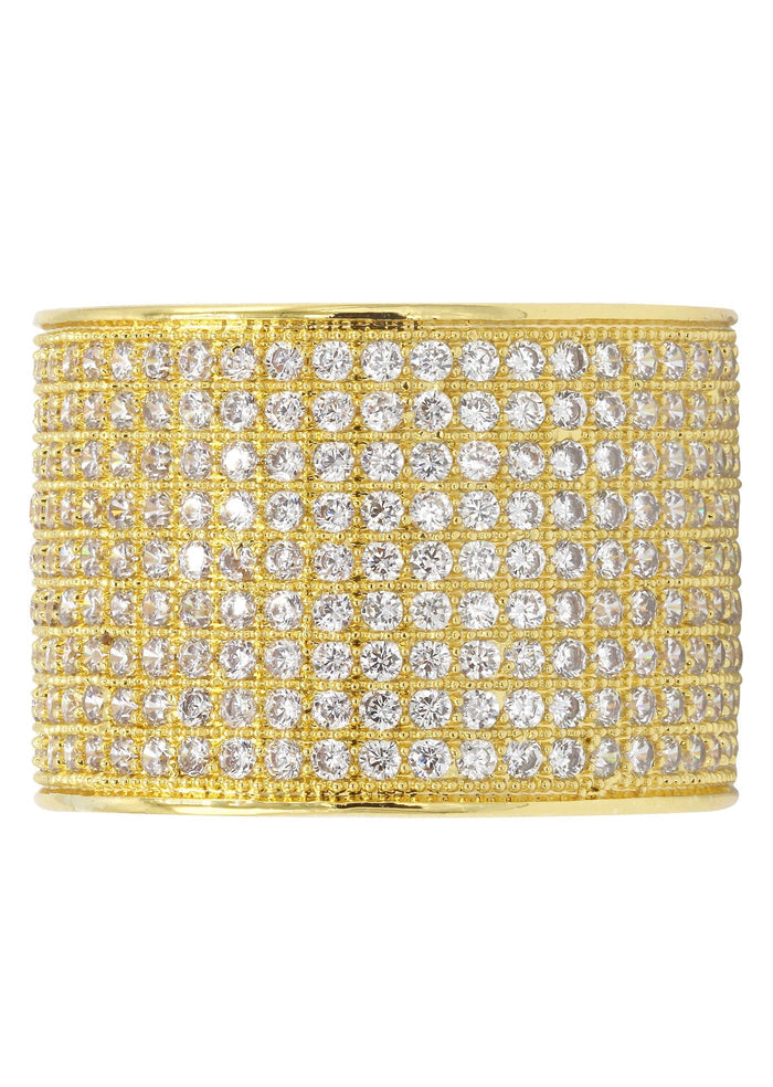 Mens Gold Plated Eternity Ring | 10 Grams