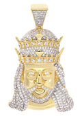 Mens Gold Plated King Pendant | 11.5 Grams