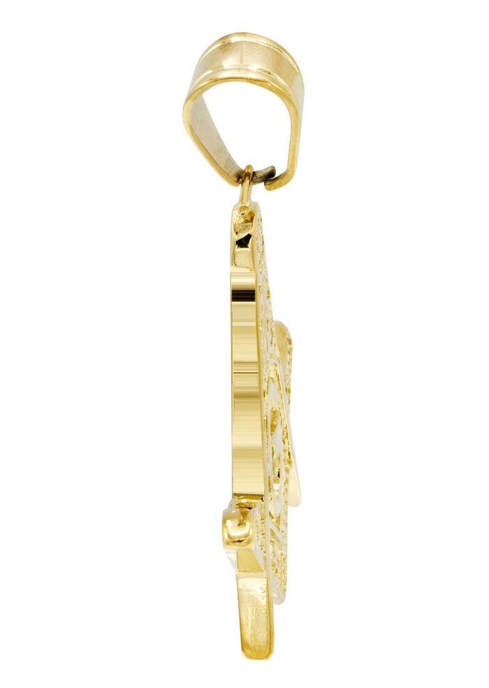 Mens Gold Plated Mason Pendant | 9.5 Grams