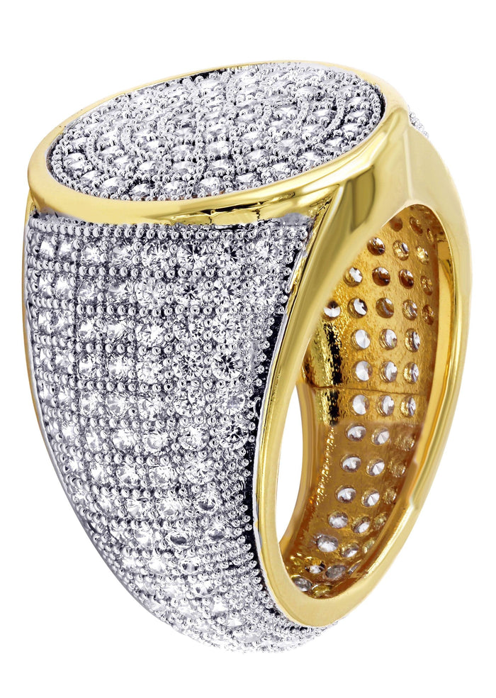 Mens Gold Plated Pinky Ring | 10.5 Grams