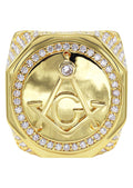 Mens Gold Plated Pinky Ring | 18.8 Grams