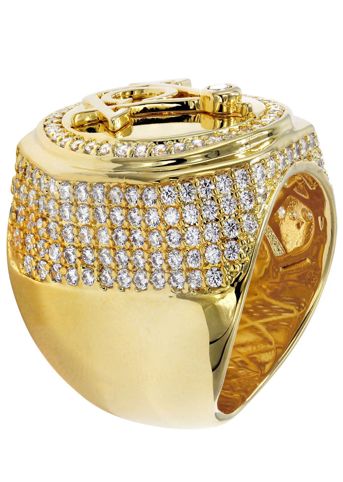 Mens Gold Plated Pinky Ring | 18.8 Grams