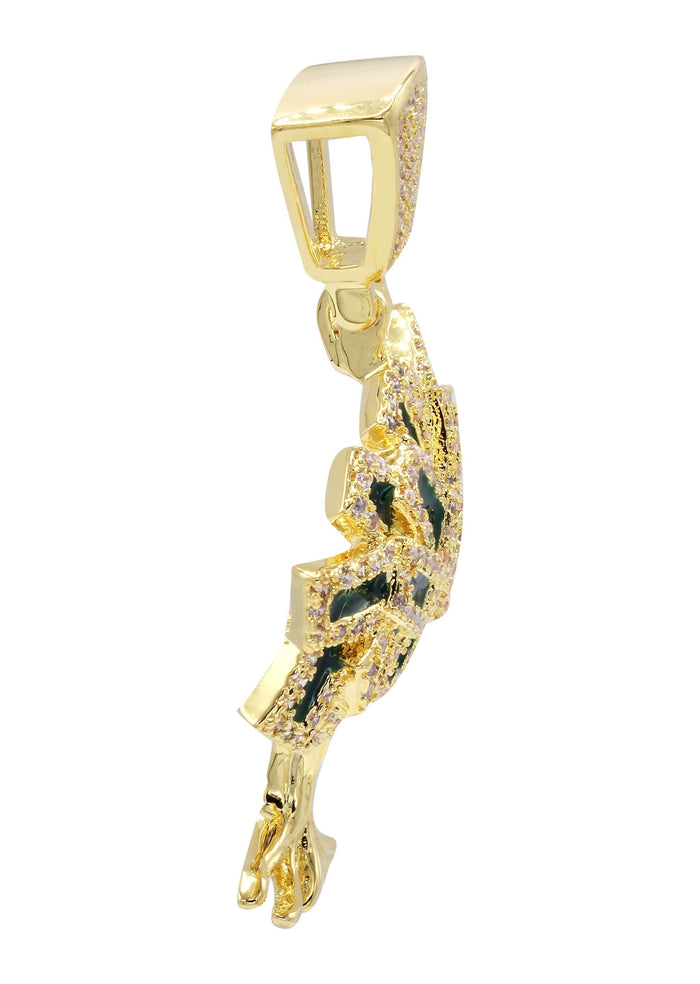 Mens Gold Plated Tree Pendant | 9 Grams