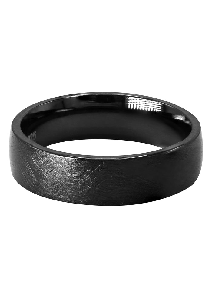 Mens Silver Classic Tungsten Style Ring | Appx 8.3 Grams