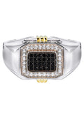 Mens Silver CZ Signet Ring | Appx 5.5 Grams