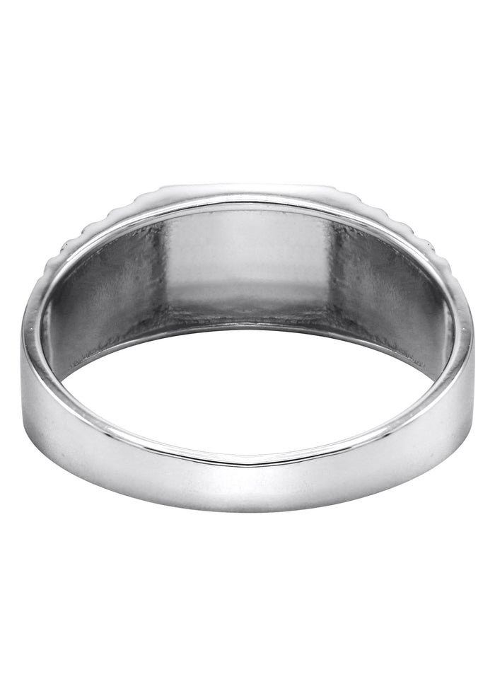 Mens Silver Onyx Ring | Appx 3.9 Grams