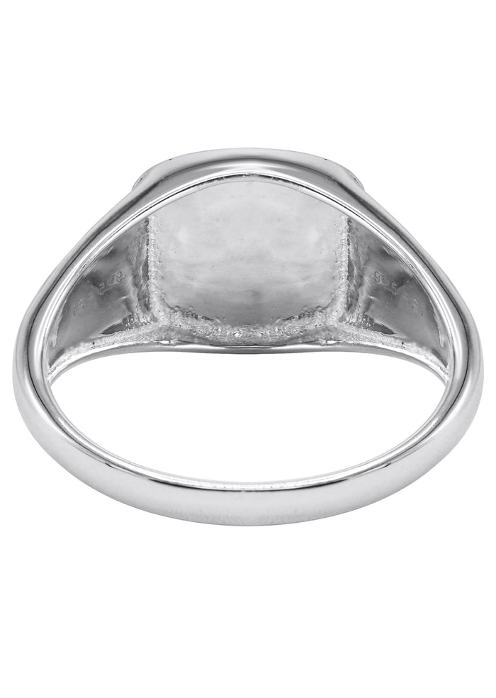 Mens Silver Onyx Signet Ring | Appx 5.3 Grams