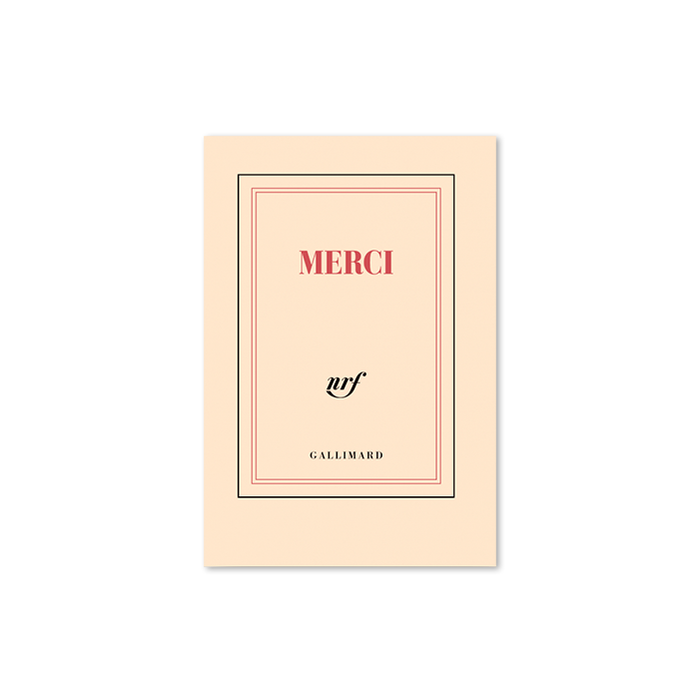 "MERCI" POCKET NOTEBOOK — by Gallimard