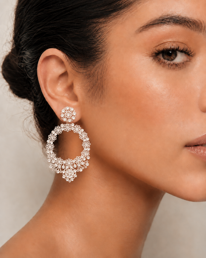 Merletti 02 Oval Earrings