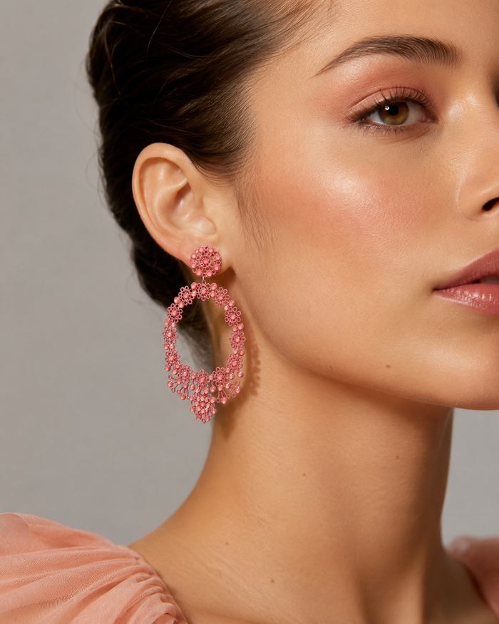 Merletti 02 Oval Earrings