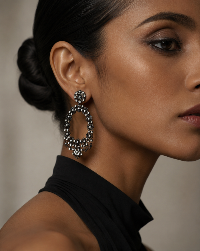 Merletti 02 Oval Earrings