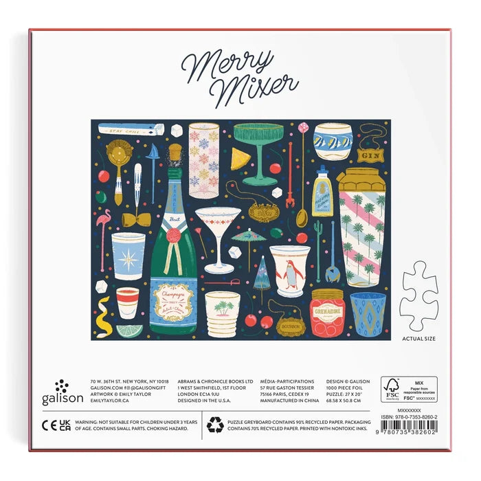MERRY MIXER 1000 PIECE FOIL PUZZLE — by Emily Taylor