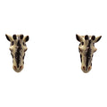 Micro Enameled Giraffe Earrings