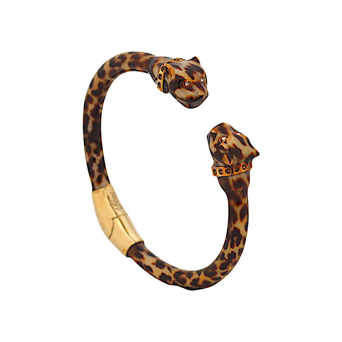 Micro Jaguar Cuff Bracelet in Enamel