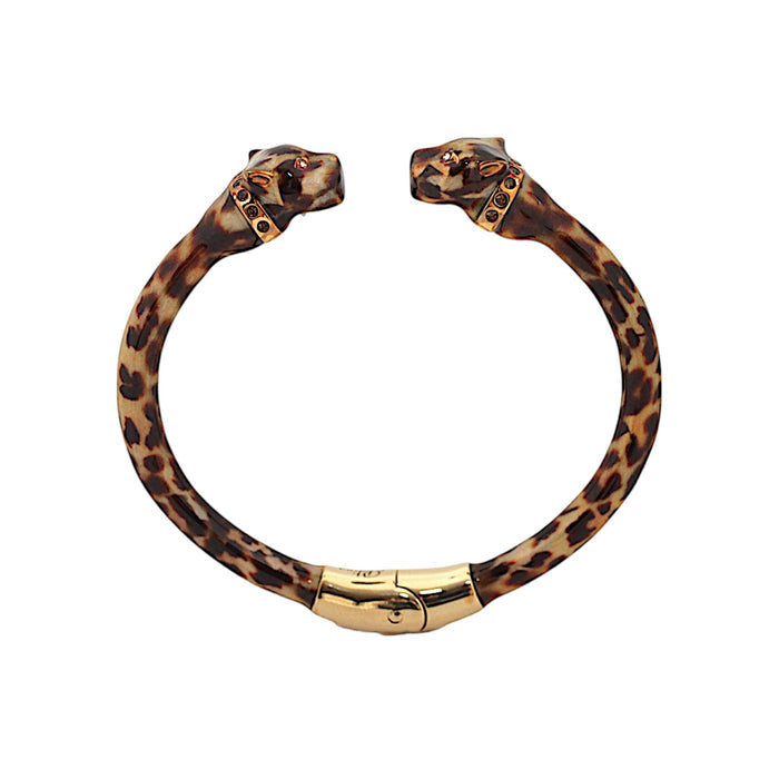 Micro Jaguar Cuff Bracelet in Enamel
