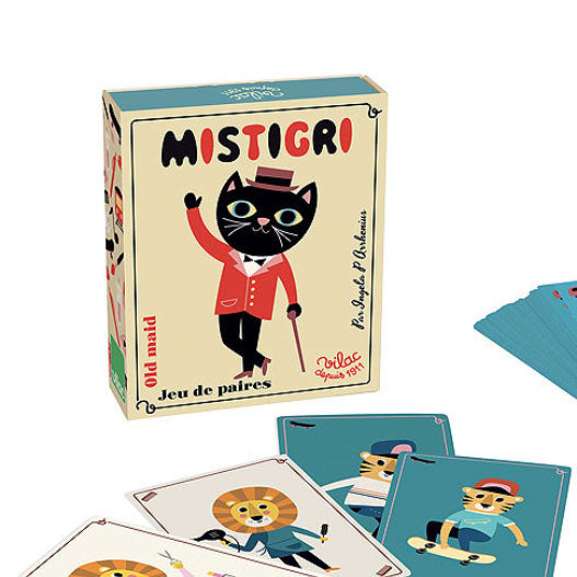 MISTIGRI / OLD MAID CARD GAME — by VILAC and Ingela P. Arrhenius