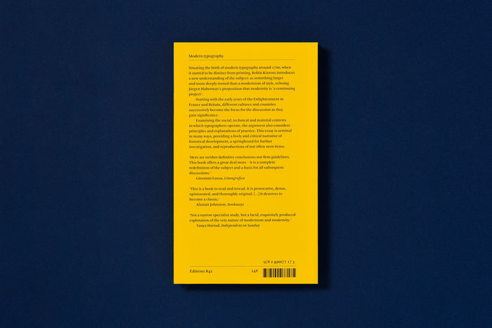 MODERN TYPOGRAPHY, an essay in critical history — by Robin Kinross