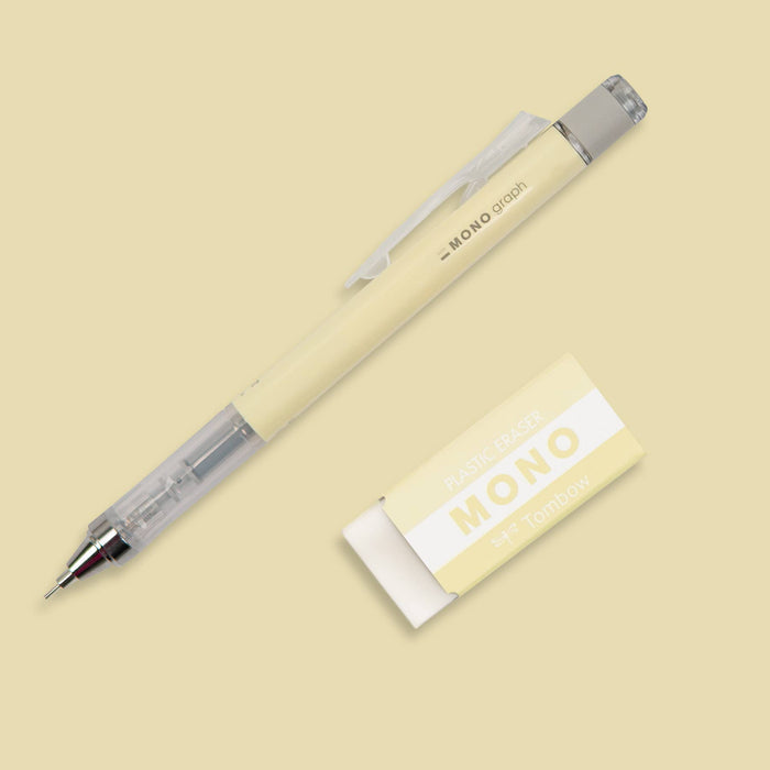 MONO Graph Mechanical Pencil + Eraser Set: Mint Green