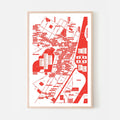 MONTRÉAL MUSIC VENUES, 24" X 36" — by Raymond Biesinger