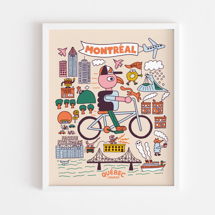 MONTRÉAL TOUT-TERRAIN, Poster 8" X 10" — by Benoit Tardif