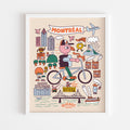 MONTRÉAL TOUT-TERRAIN, Poster 8" X 10" — by Benoit Tardif