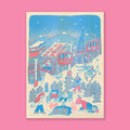 MOUNTAIN FM, 5" x 7" — by Amery Sandford