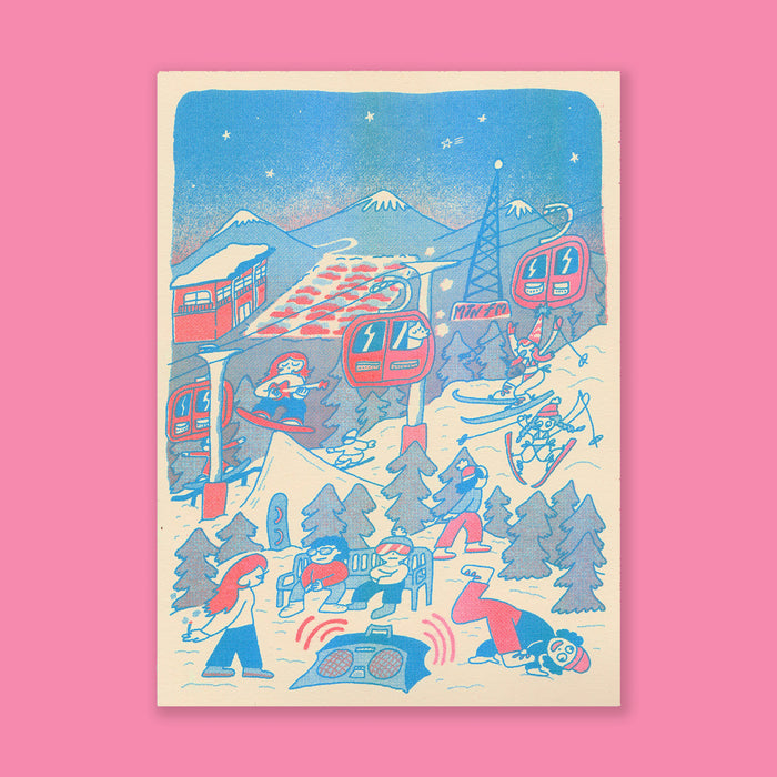 MOUNTAIN FM, 5" x 7" — by Amery Sandford