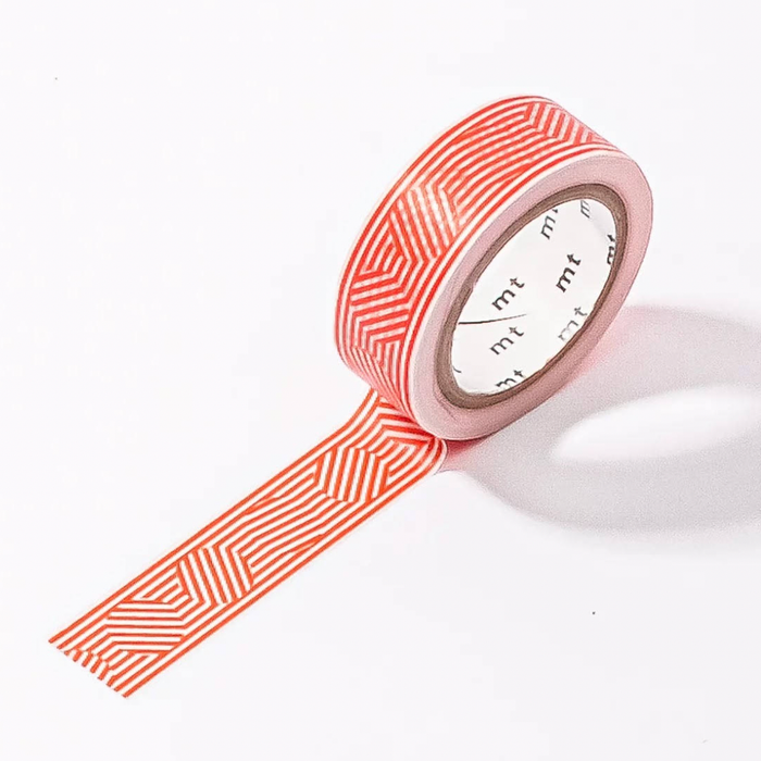 MT WASHI CIRCLE/BORDER, ORANGE — by Kamoi Kakoshi