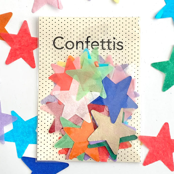 MULTICOLORED STARS CONFETTIS — by La fée raille