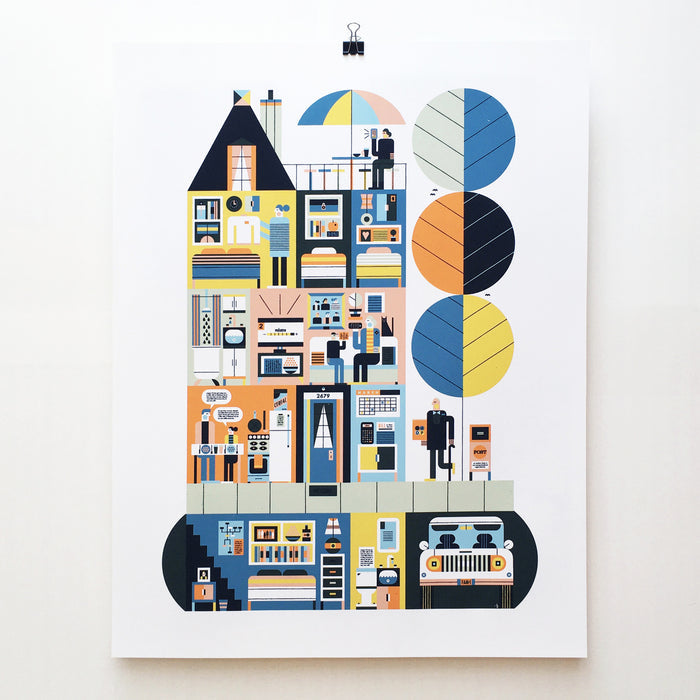 MULTIGENERATIONAL LIVING, 18" X 24" — by Raymond Biesinger