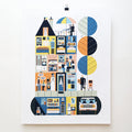 MULTIGENERATIONAL LIVING, 18" X 24" — by Raymond Biesinger