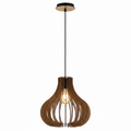 Natural Wood Dining Lamp 5023 – Artisan Wood Dining Pendant for Family Meals & Entertaining | Warm Even-Light Organic Wood Dining Room Light