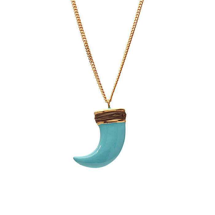 NECKLACE "ABU" LIGHT BLUE