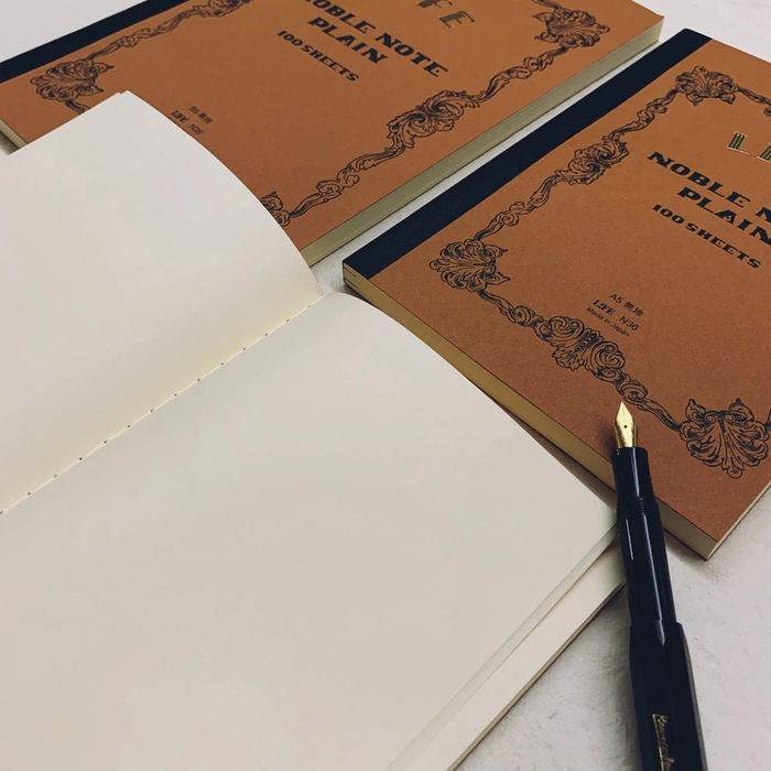 NOBLE NOTEBOOK PLAIN BROWN (Multiple Sizes) — by LIFE