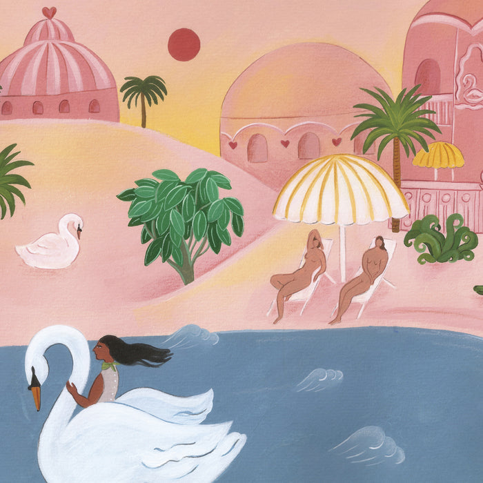 OASIS HOTEL, 14" X 11" — by Isabelle Feliu