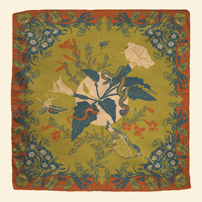 Organic Fair Trade Bandana: San Gabriel Foothills