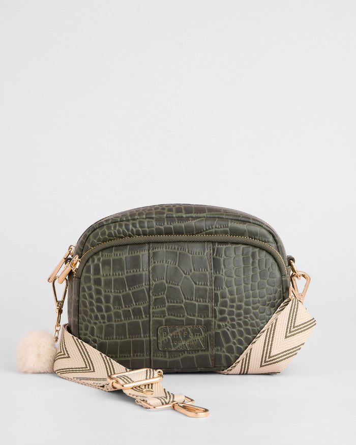 Original Bag Croc Herb Green & Accessories-Pom Pom London