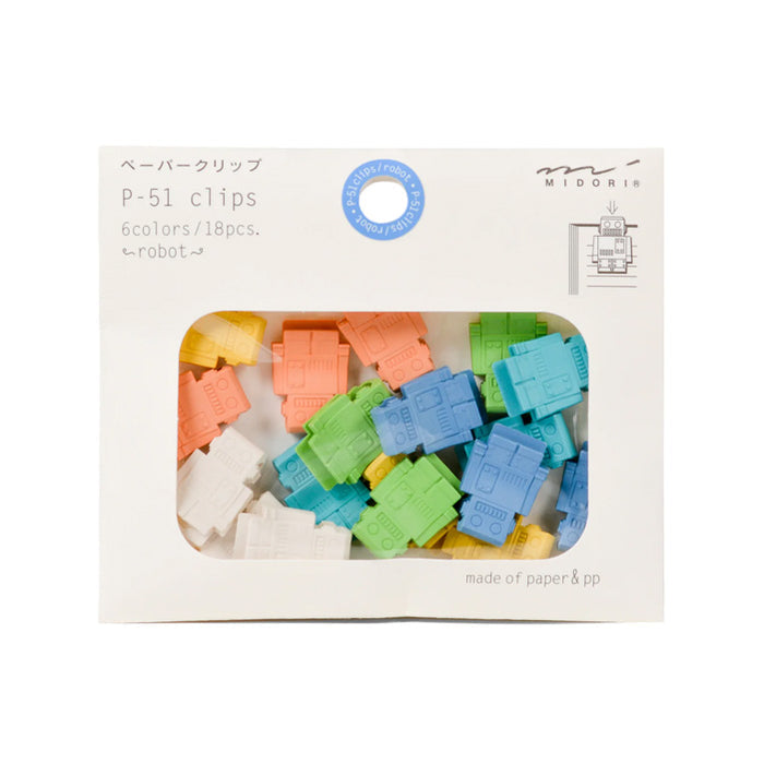 P-51 PAPER CLIPS - ROBOTS — by Midori