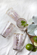 Patina Vie Lilac Tapestry Tall Glass, S/2