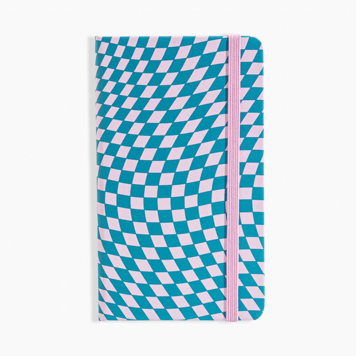 PATTERN HARD COVER NOTEBOOK IN CHECKERS — by POKETO