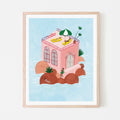 PETIT HÔTEL ROSE, 8" X 10" — by Isabelle Feliu