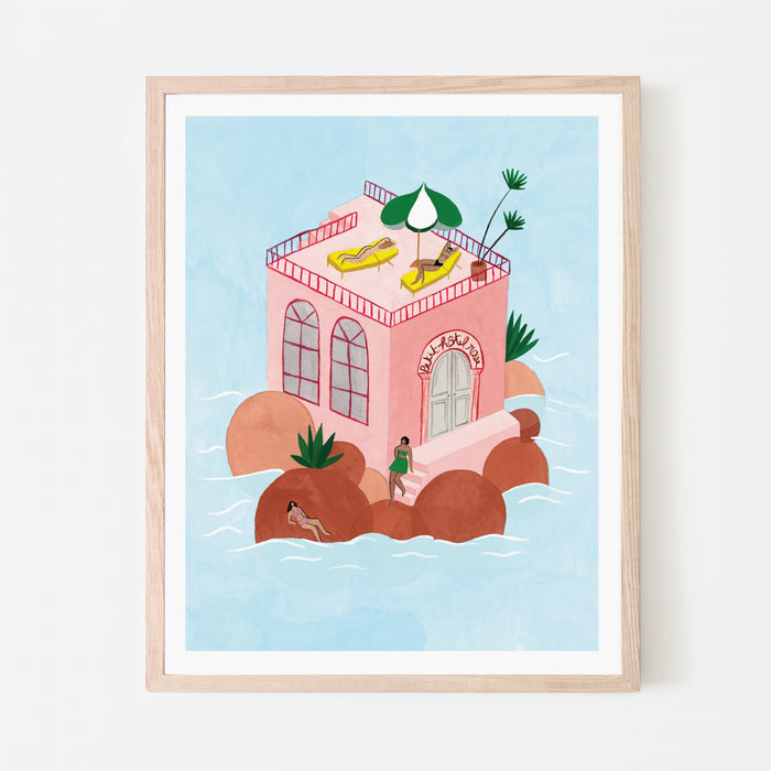 PETIT HÔTEL ROSE, 8" X 10" — by Isabelle Feliu
