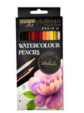 Platinum Watercolour  Pencils, collection of 24 colours